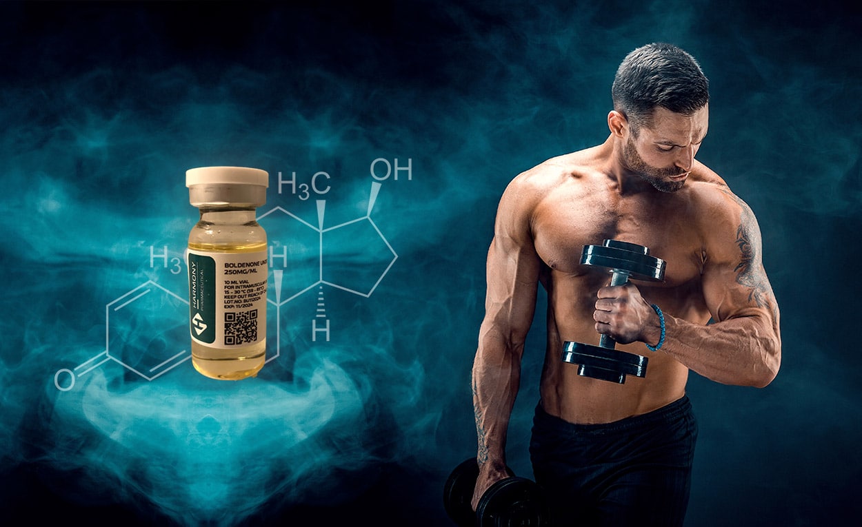 Boldenone : illustration moléculaire du stéroïde Boldenone utilisé en musculation