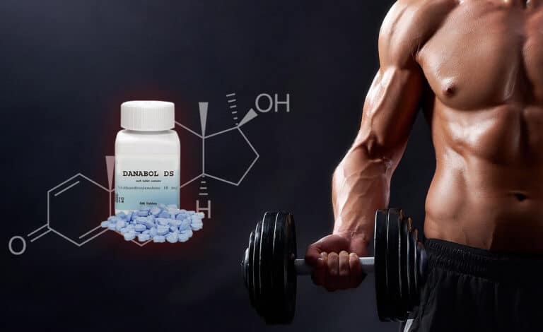 Dianabol : illustration d'un bodybuilder montrant une prise de masse musculaire