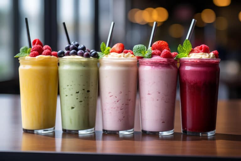 shakes de remplacement de repas : image d'un shake Healthy Cute avec ingrédients naturels