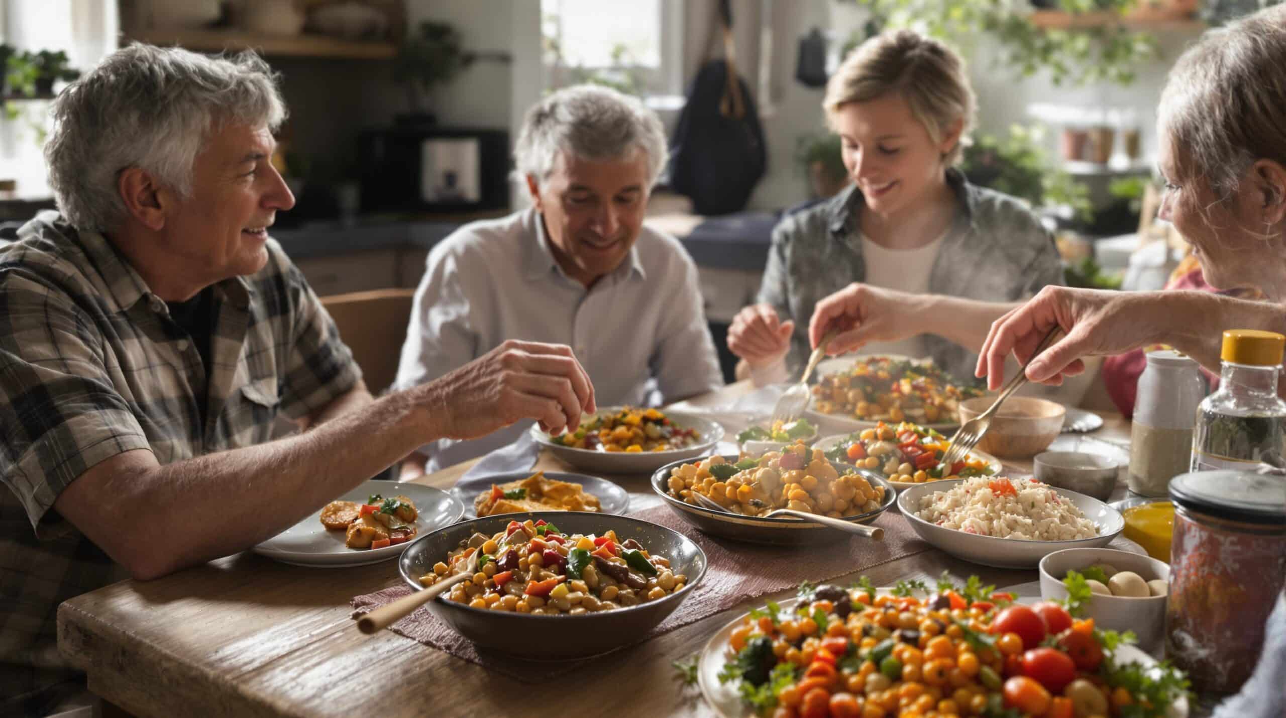 légumineuses : bol de diverses légumineuses colorées prêtes à être cuisinées