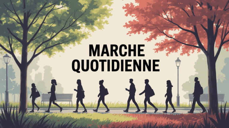 personnes marche quotidienne dans parc