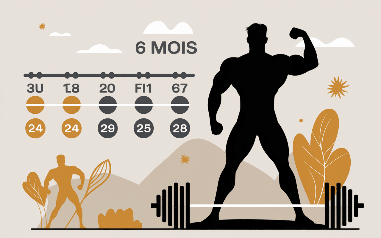 calendrier progression prise de masse 6 mois