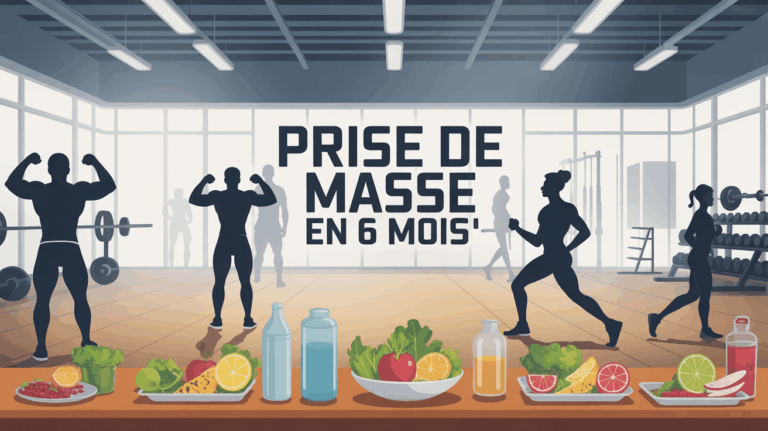 prise de masse 6 mois salle sportive et alimentation