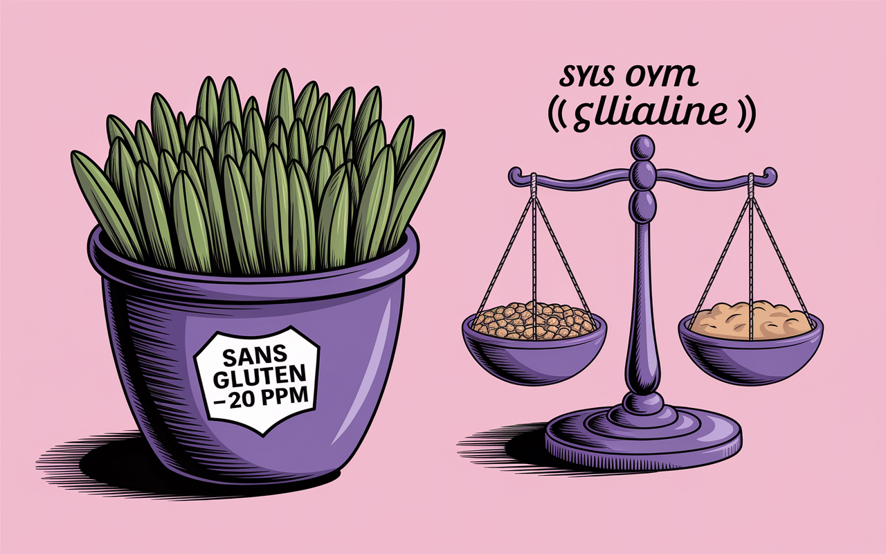 flocons d'avoine sans gluten balance prolamines