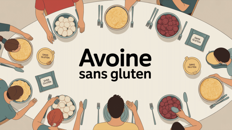 table familiale avec avoine sans gluten