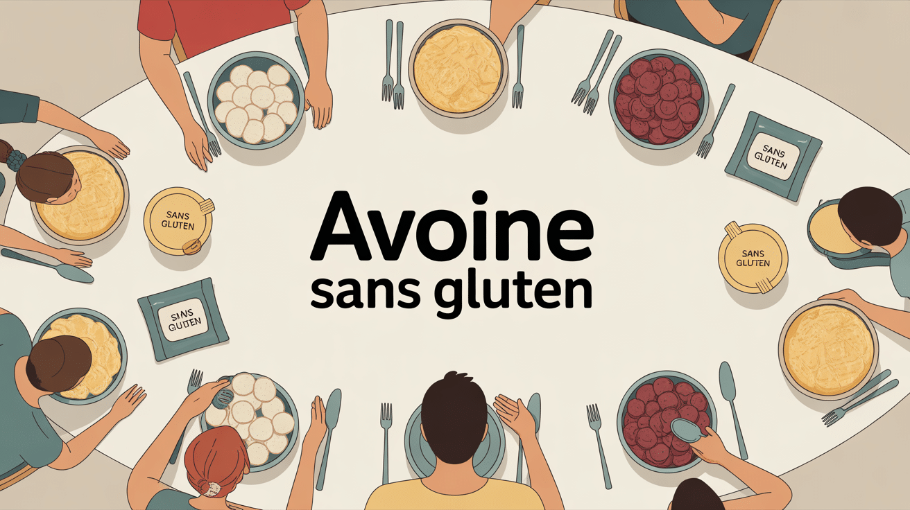 table familiale avec avoine sans gluten