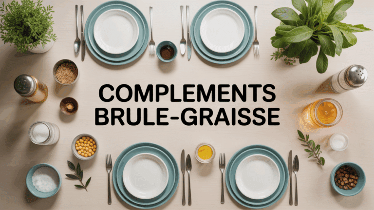 table bois compléments brûle-graisse assiette plantes gélules