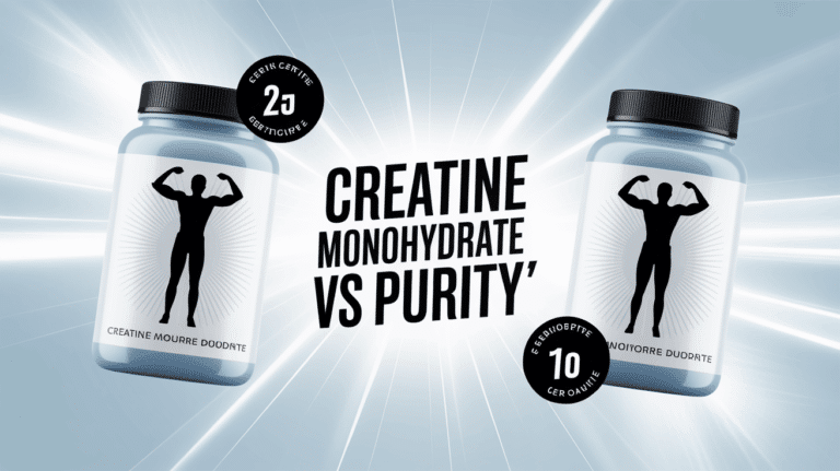 creatine monohydrate vs purity deux pots avec pictogrammes certifications