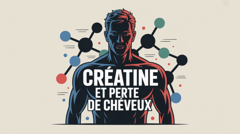 creatine et perte de cheveux illustration sportive