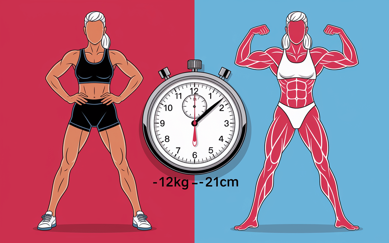 crossfit avant après 3 mois femme silhouette sportif affinée