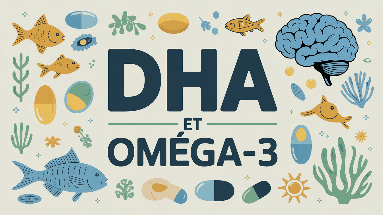 Image DHA oméga 3 cerveau poissons algues oeufs capsules