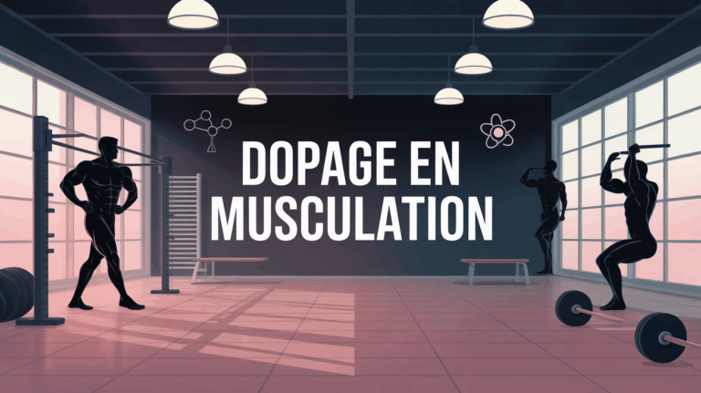 illustration dopage en musculation salle haltères