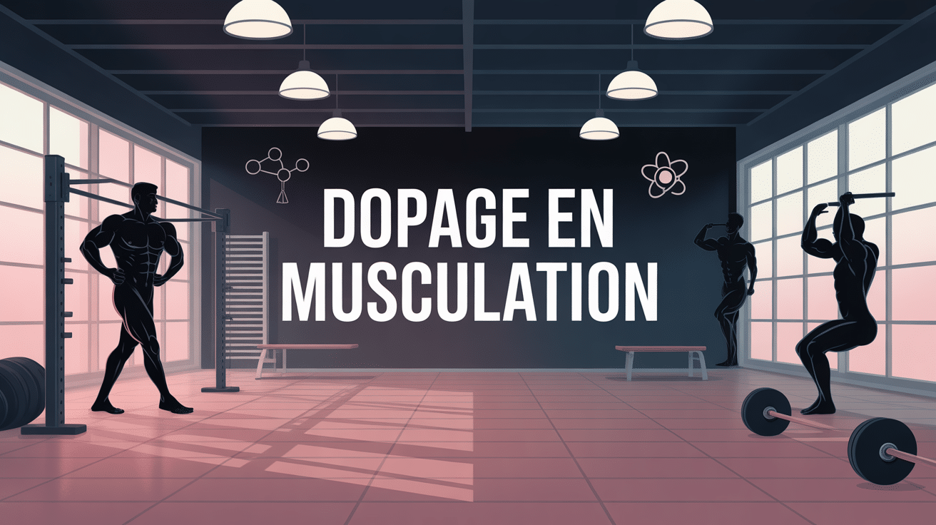 illustration dopage en musculation salle haltères