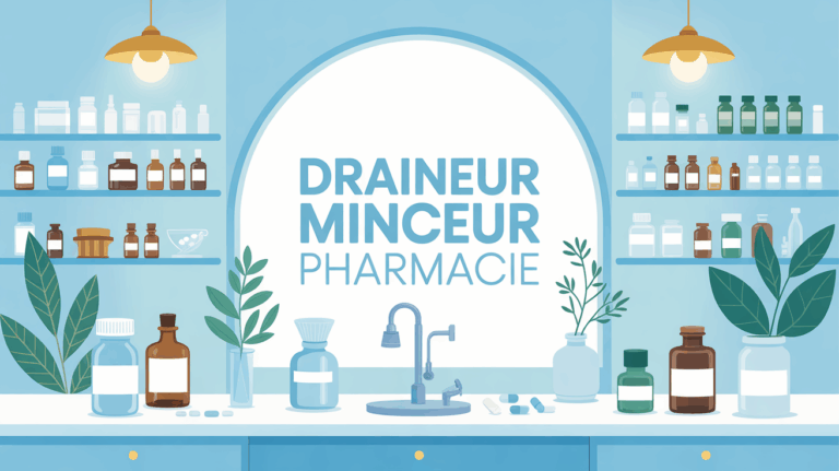 image pharmacie avec draineur minceur flacons gelules ampoules plantes