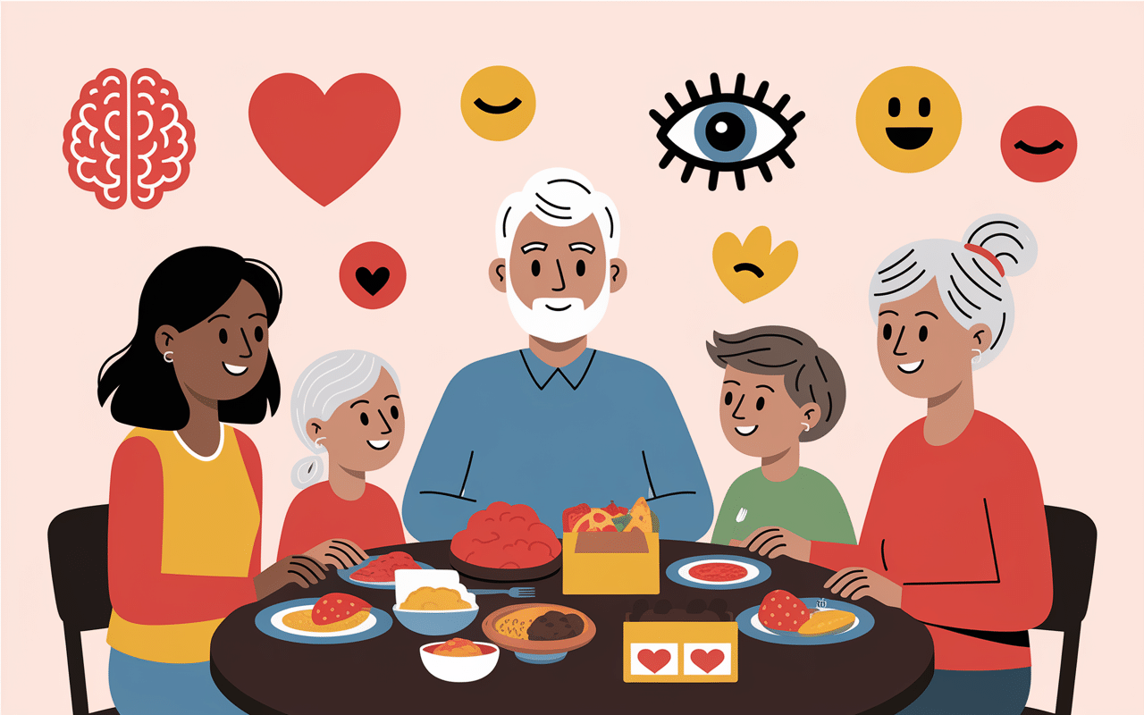 Famille aliments DHA oméga 3 cerveau coeur vision
