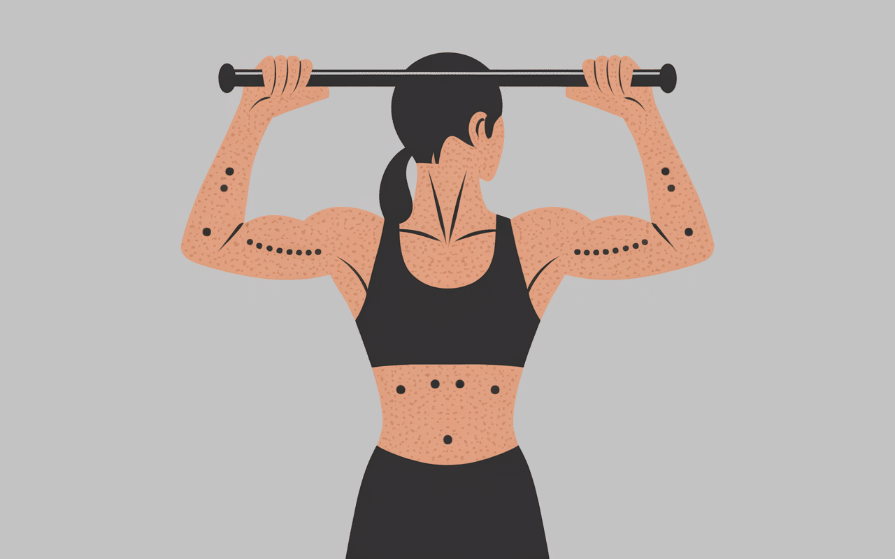 vue laterale curl biceps barre EZ prise correcte trajectoire