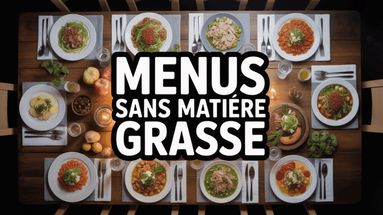 table familiale menus sans matiere grasse plats sains
