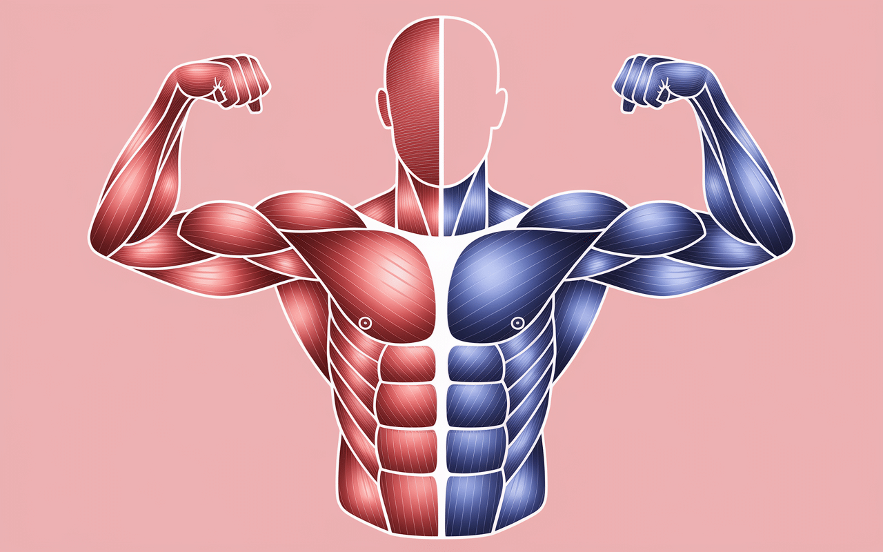 muscles actifs developpé couché radiographie