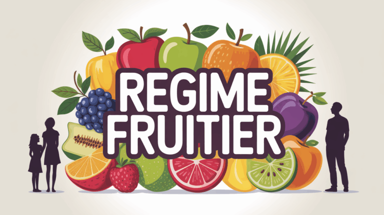 regime fruitier famille autour fruits frais