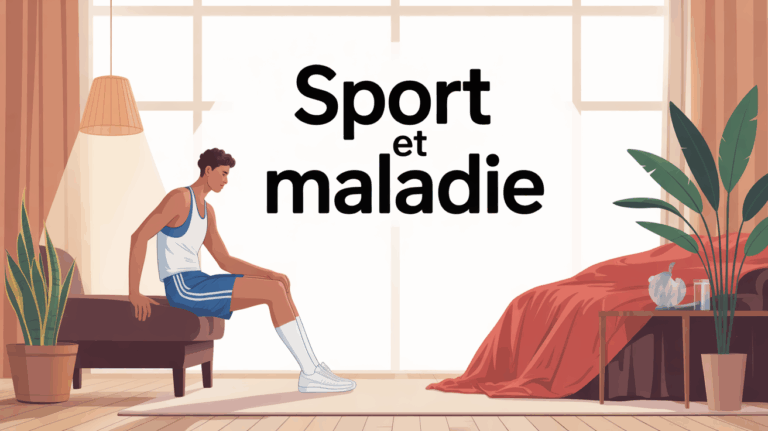 personnage sport malade salon lumineux mouchoirs gourde