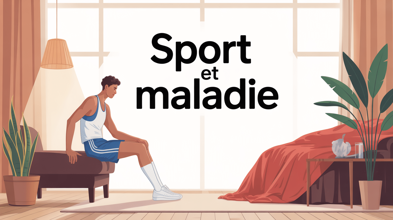 personnage sport malade salon lumineux mouchoirs gourde
