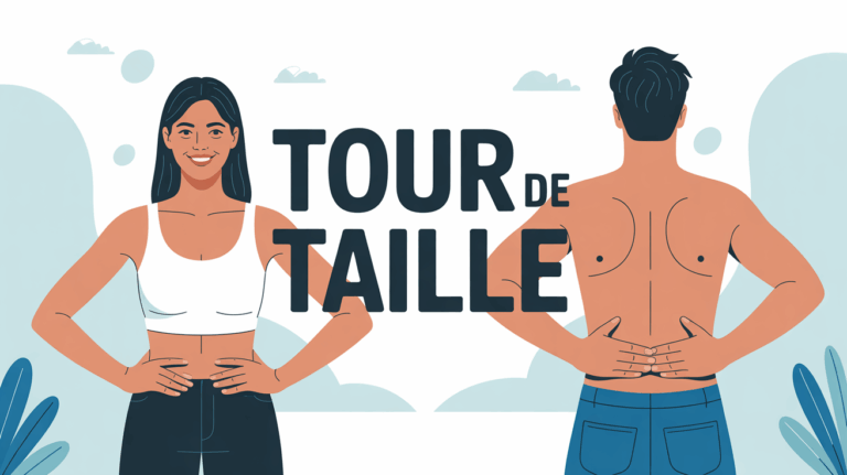 tour de taille femme homme silhouettes saines
