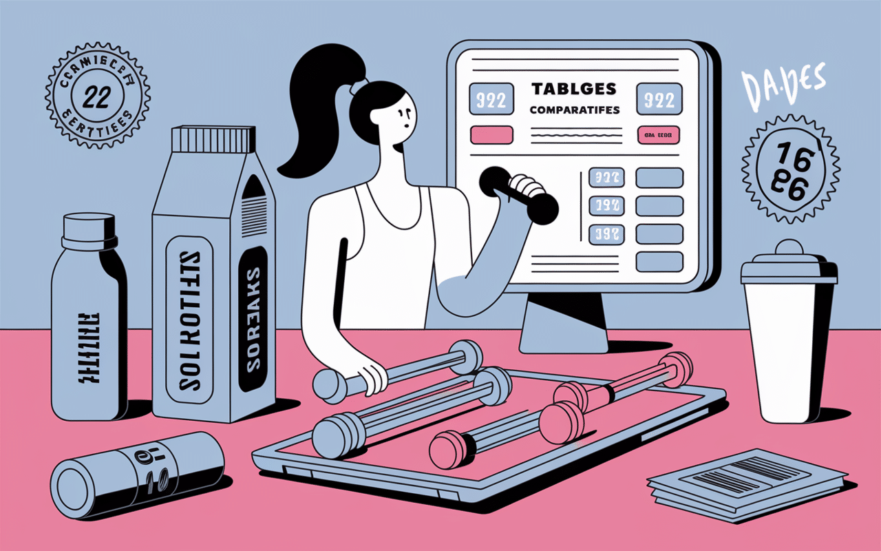 Table produits nutrition sportive comparatif et certifications