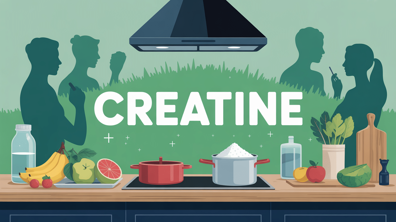 scene cuisine moderne objets sport creatine