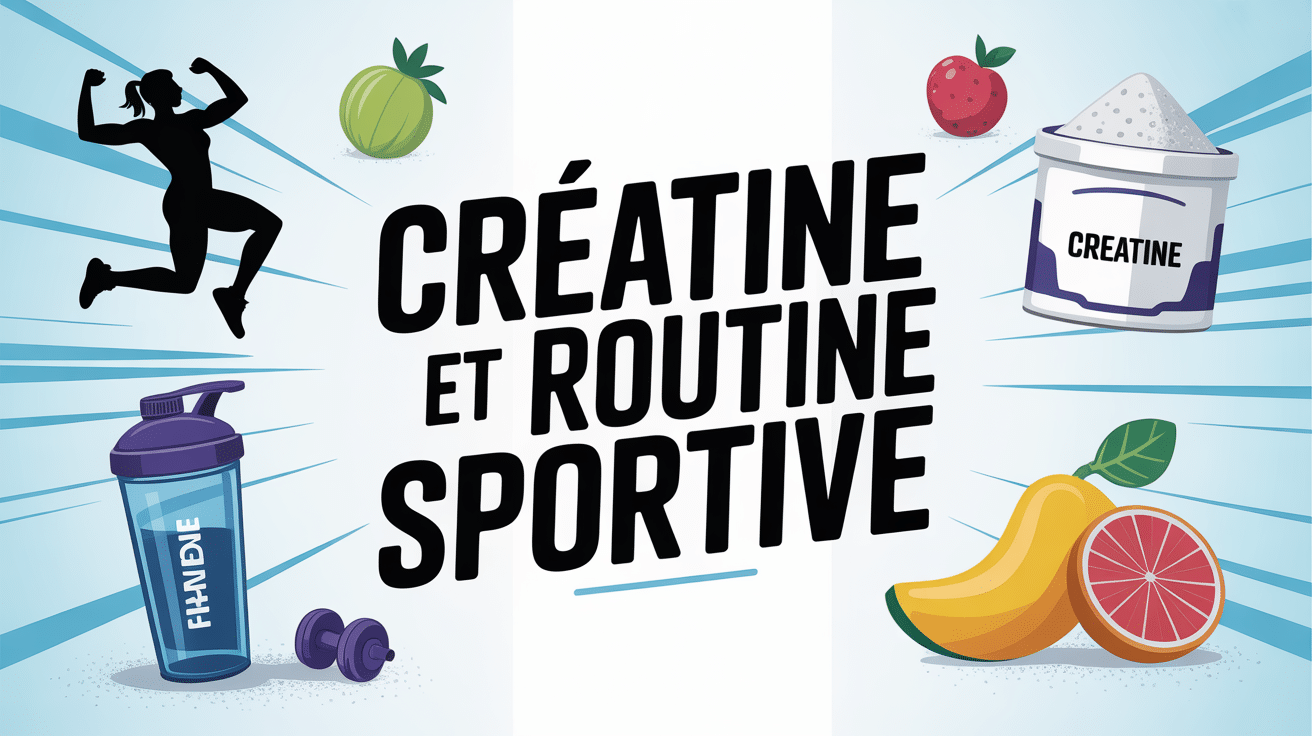 illustration creatine routine sportive nutrition