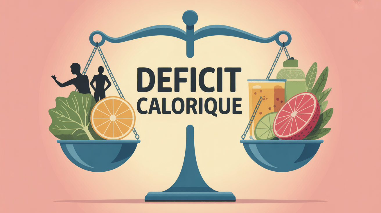 Balance et assiettes saines deficit calorique