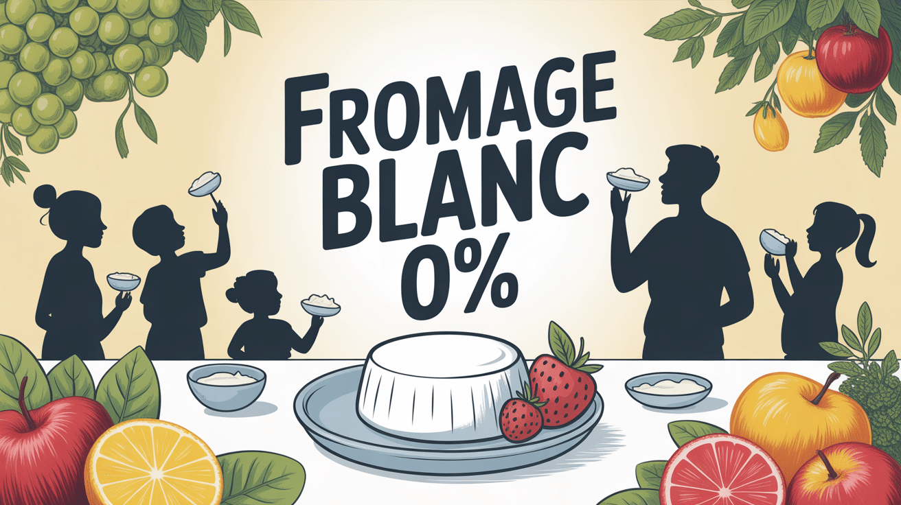 Bol fromage blanc 0% et fruits frais ambiance familiale