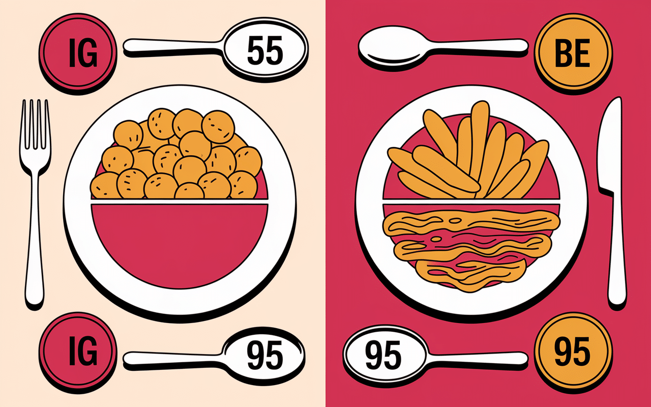 assiette ig pomme de terre vapeur frites puree