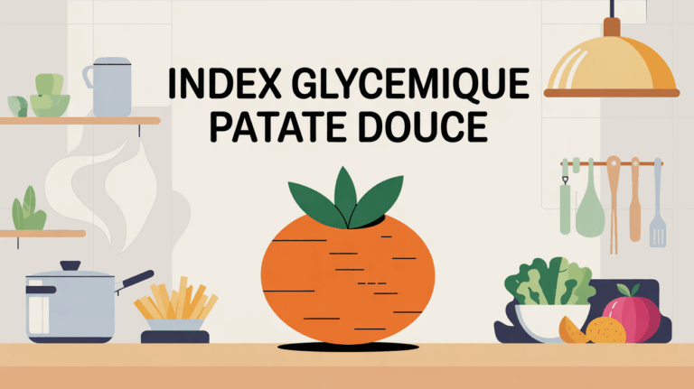 illustration patate douce index glycémique vapeur four friteuse saladier
