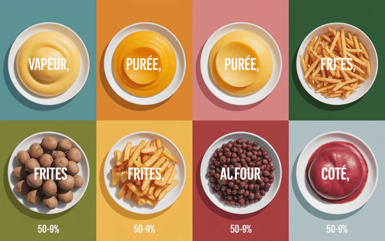 chiffres cuisson index glycémique pomme de terre