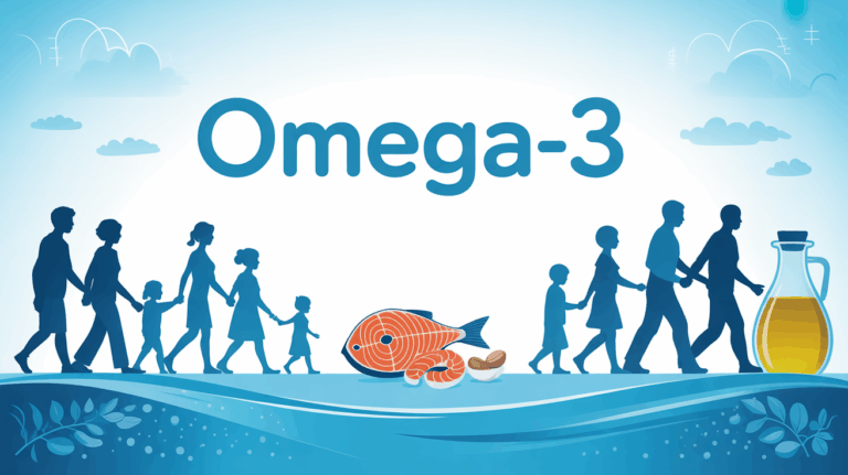 Illustration famille aliments sources omega-3