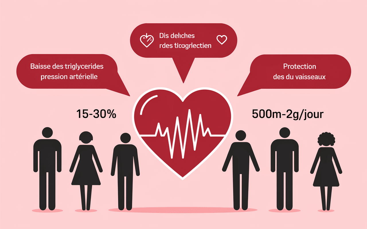 Omega-3 bienfaits coeur santé cardiovasculaire