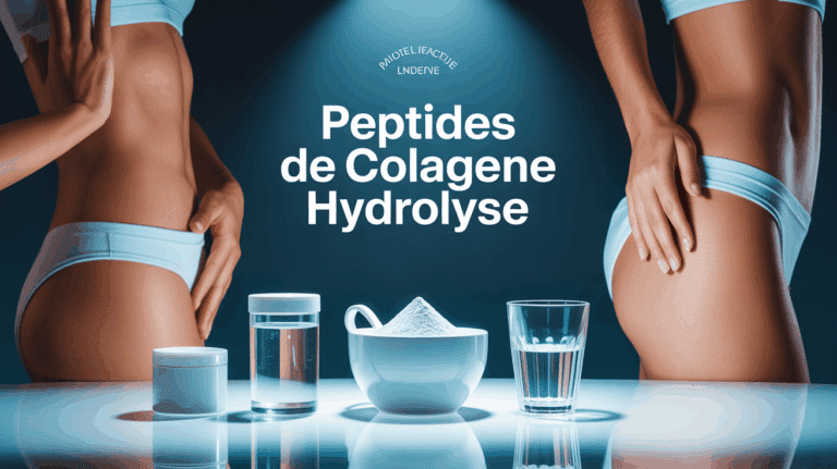 pot poudre peptides de collagene hydrolyse verre haltère peau