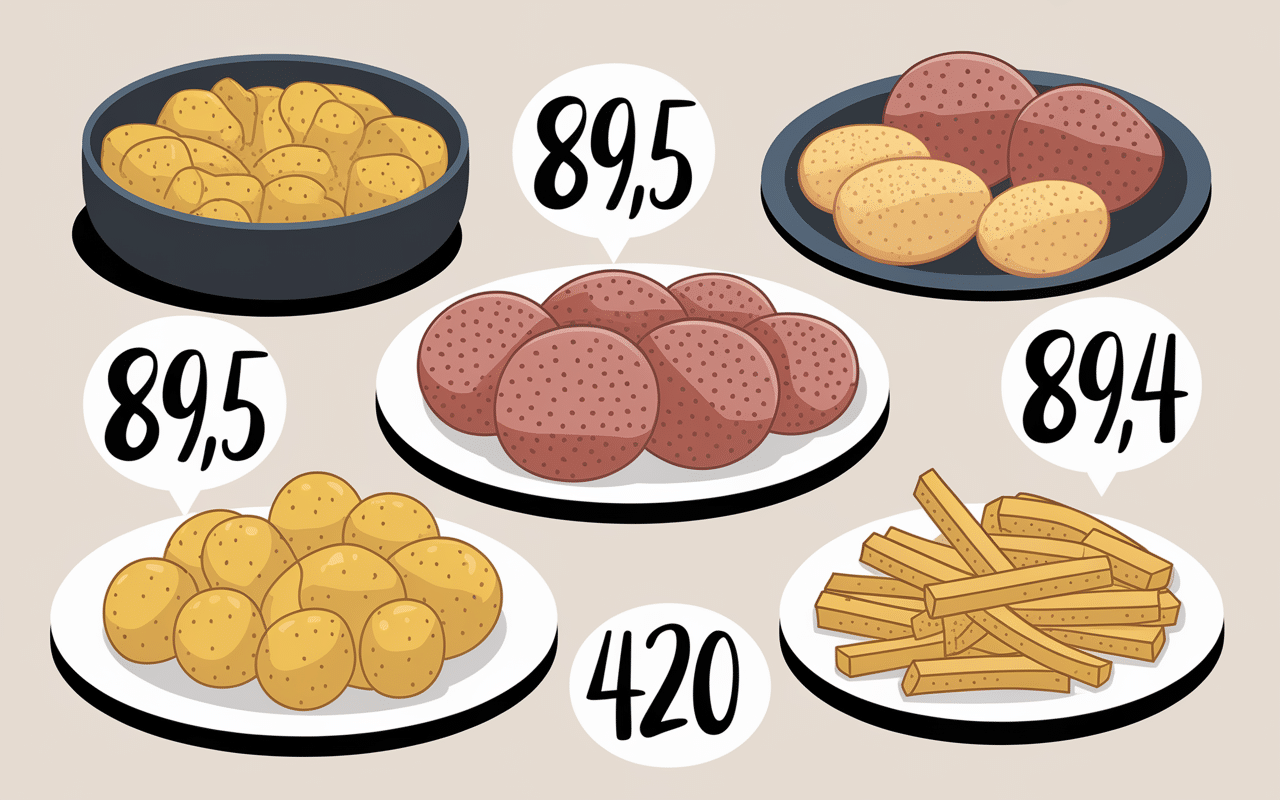 illustration calories pomme de terre cuite