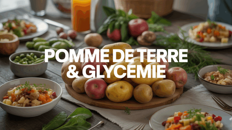 table repas avec pommes de terre glycemie