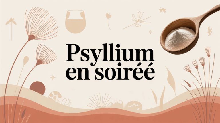 visuel psyllium en soiree tasse cuillere bien-etre digestion