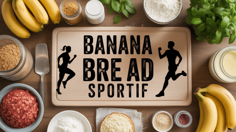 plan de travail ingredients banana bread sportif table sportive