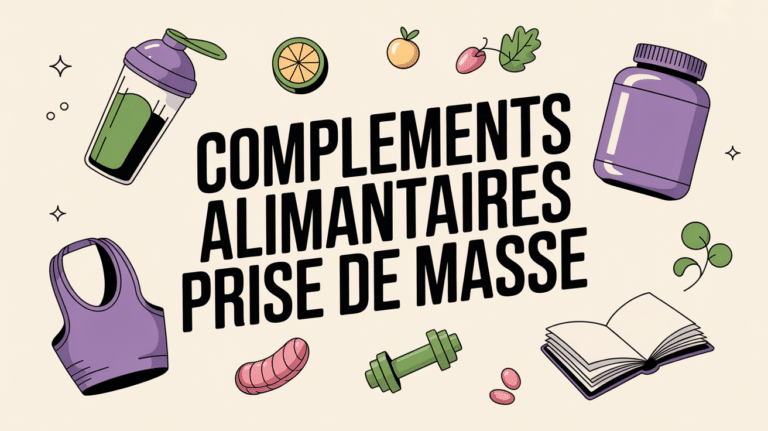 complements alimentaires prise de masse illustration shaker pot carnet