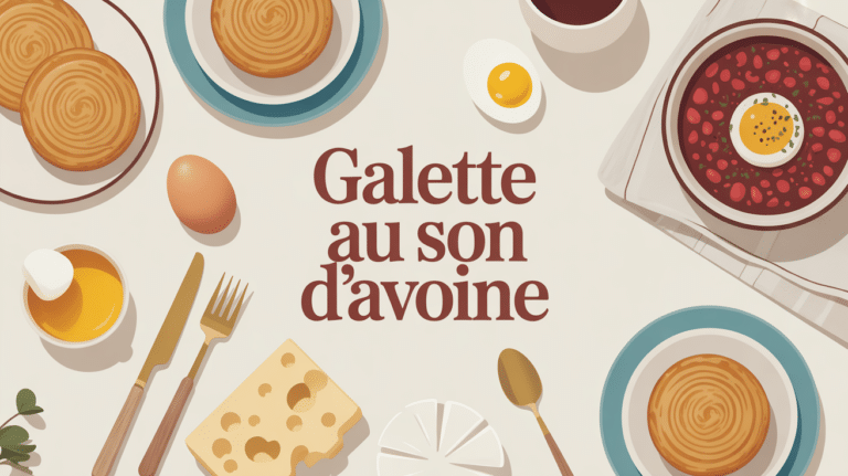 Galette au son d'avoine sur table du petit déjeuner