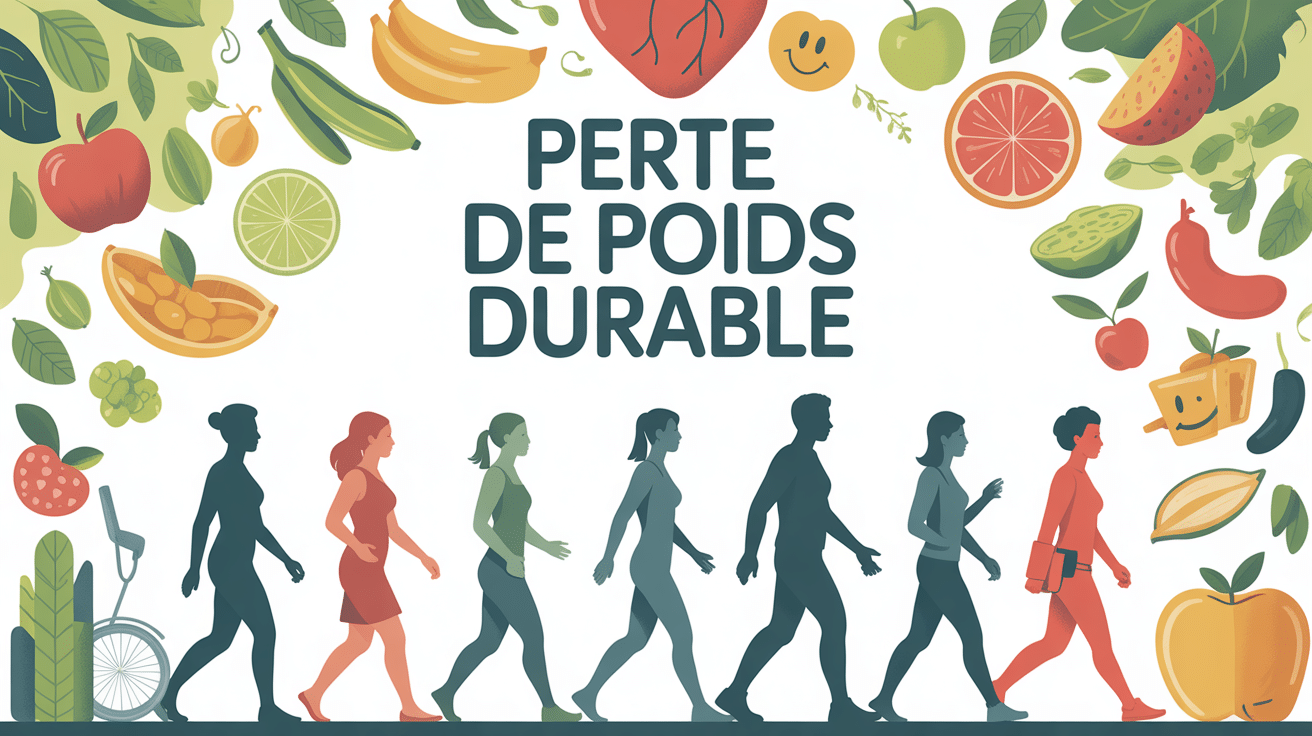 Silhouettes marche bien etre perte de poids durable