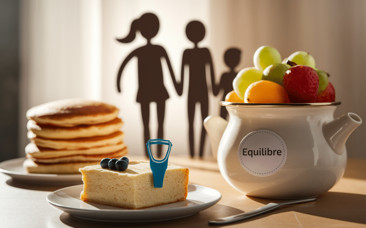 Petit dejeuner famille pate a tartiner proteinee pancakes haltere