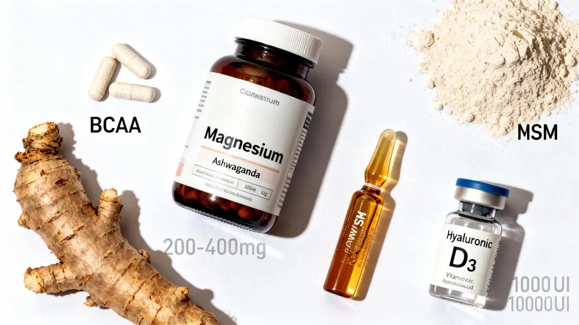 Tableau dosages ingrédients actifs D-Bal musculation seniors