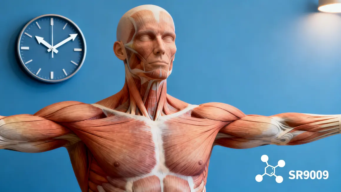 Schéma molécule SR9009 muscle circadien