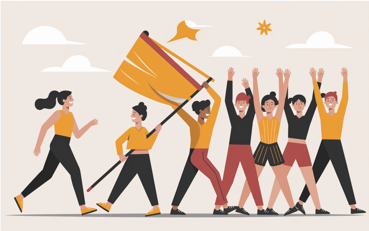 Différentes activites hormone du bonheur sport illustration