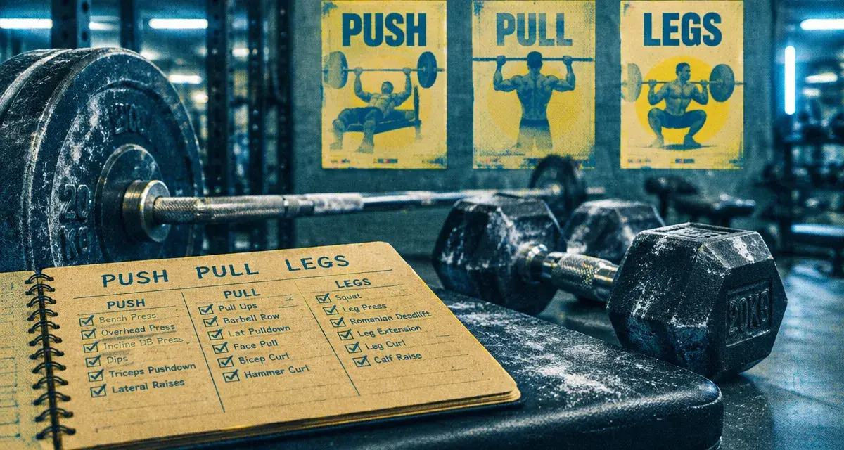 Push pull legs : 3 séances, 6 jours possibles en salle de sport