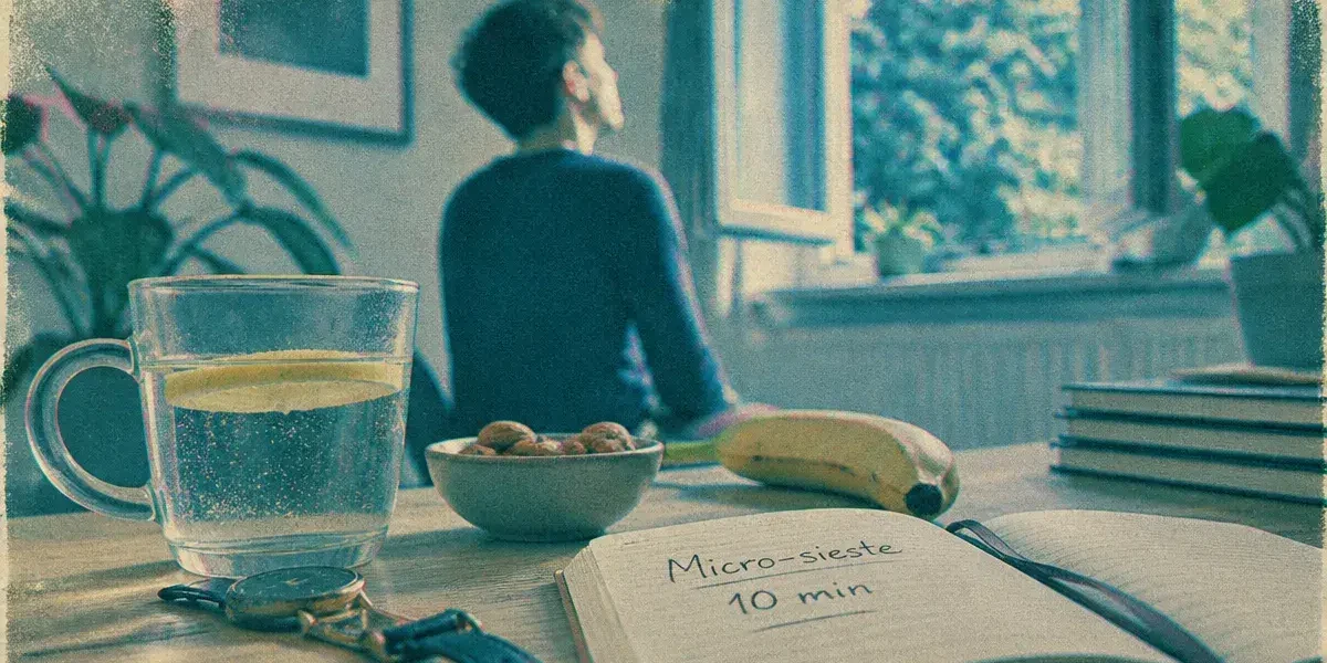 Comment avoir de l energie rapidement : eau citron et micro-sieste 10 min